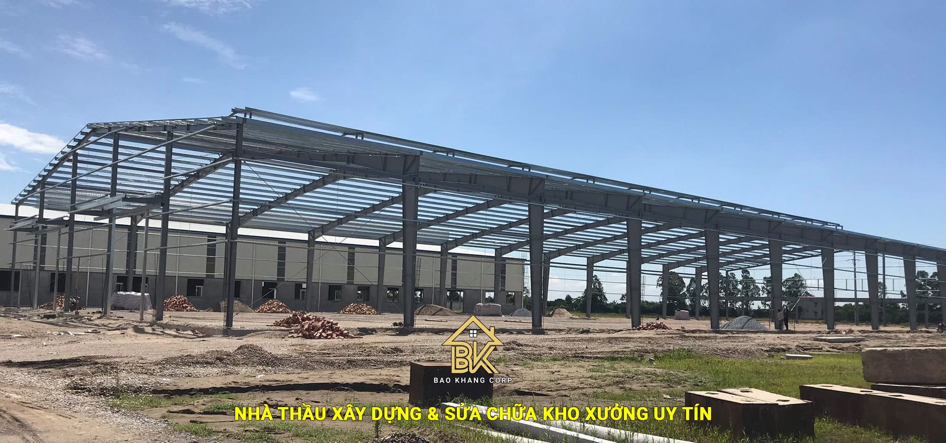 Nhà Thầu Xây Dựng & Sửa Chữa Kho Xưởng Uy Tín - Bảo Khang Corp